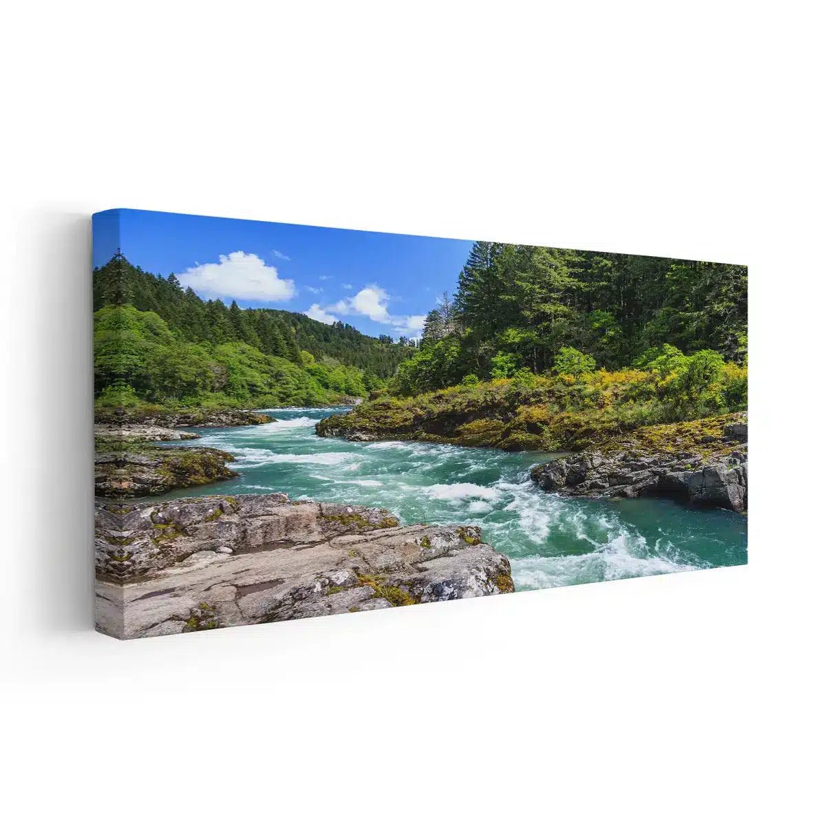 Turquoise Mountain River Wall Art Canvas-Stunning Canvas Prints