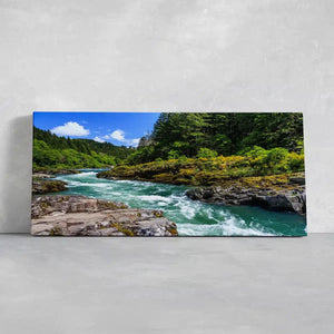 Turquoise Mountain River Wall Art Canvas-Stunning Canvas Prints