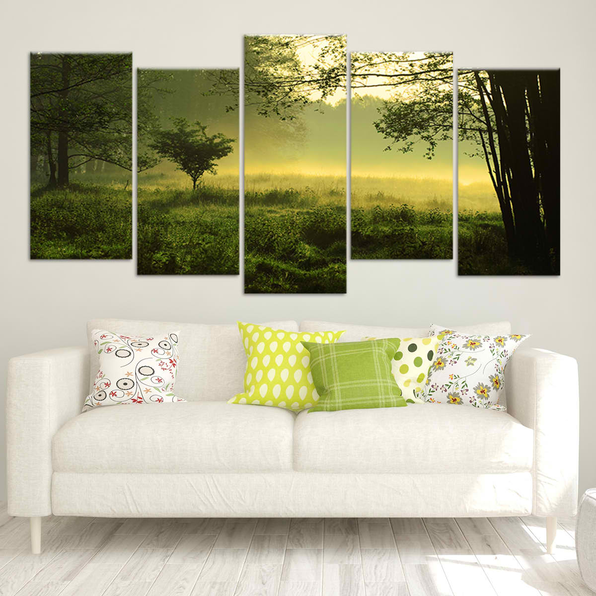 Green Forest Wall Art Canvas-Stunning Canvas Prints