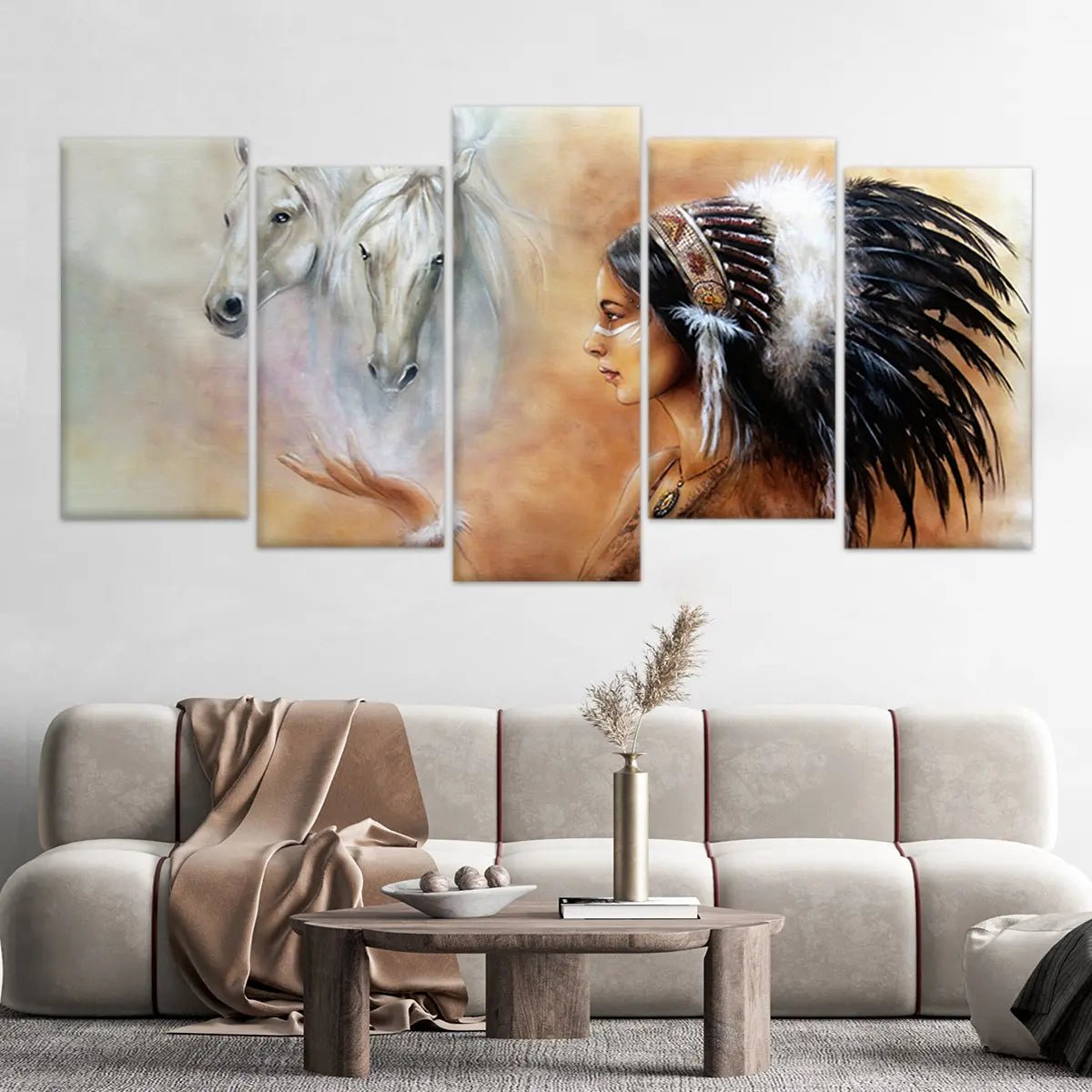 Native Indian Wall Art Canvas Print-Stunning Canvas Prints