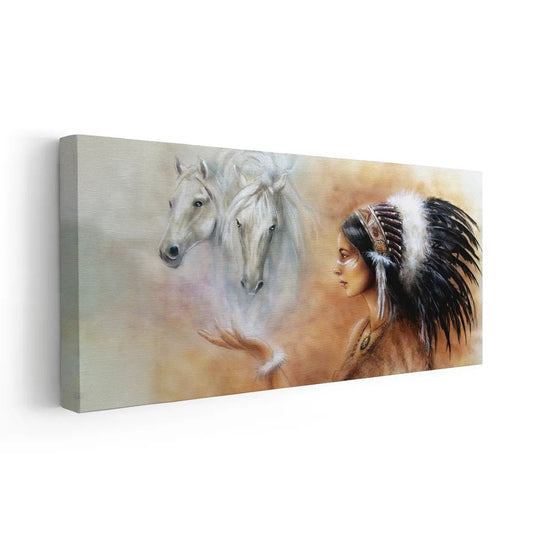 Native Indian Wall Art Canvas Print-Stunning Canvas Prints