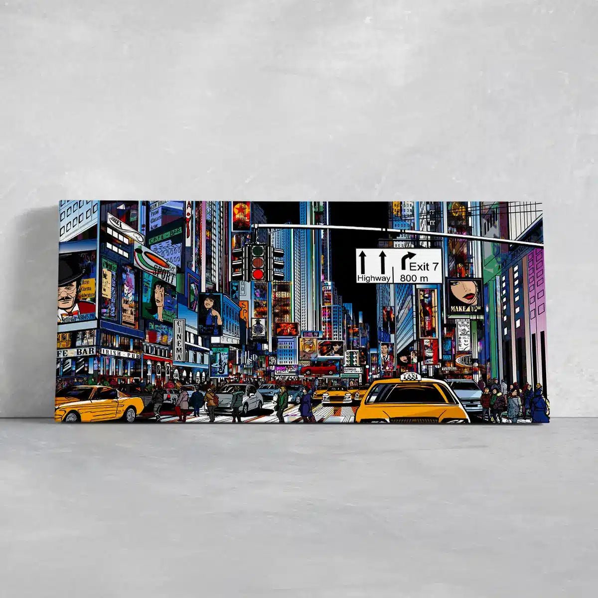 Times Square Pop Art Wall Art Canvas-Stunning Canvas Prints