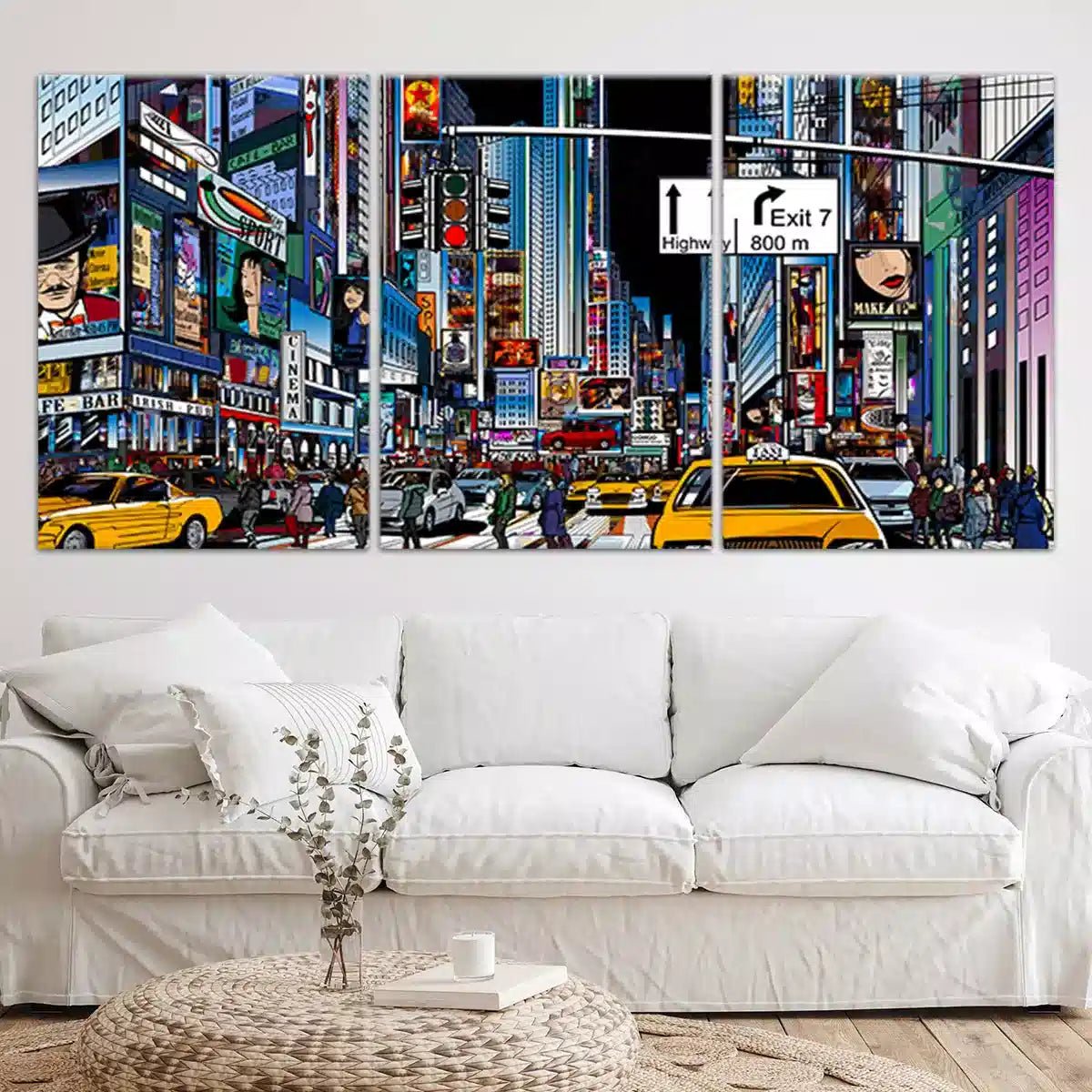 Times Square Pop Art Wall Art Canvas-Stunning Canvas Prints