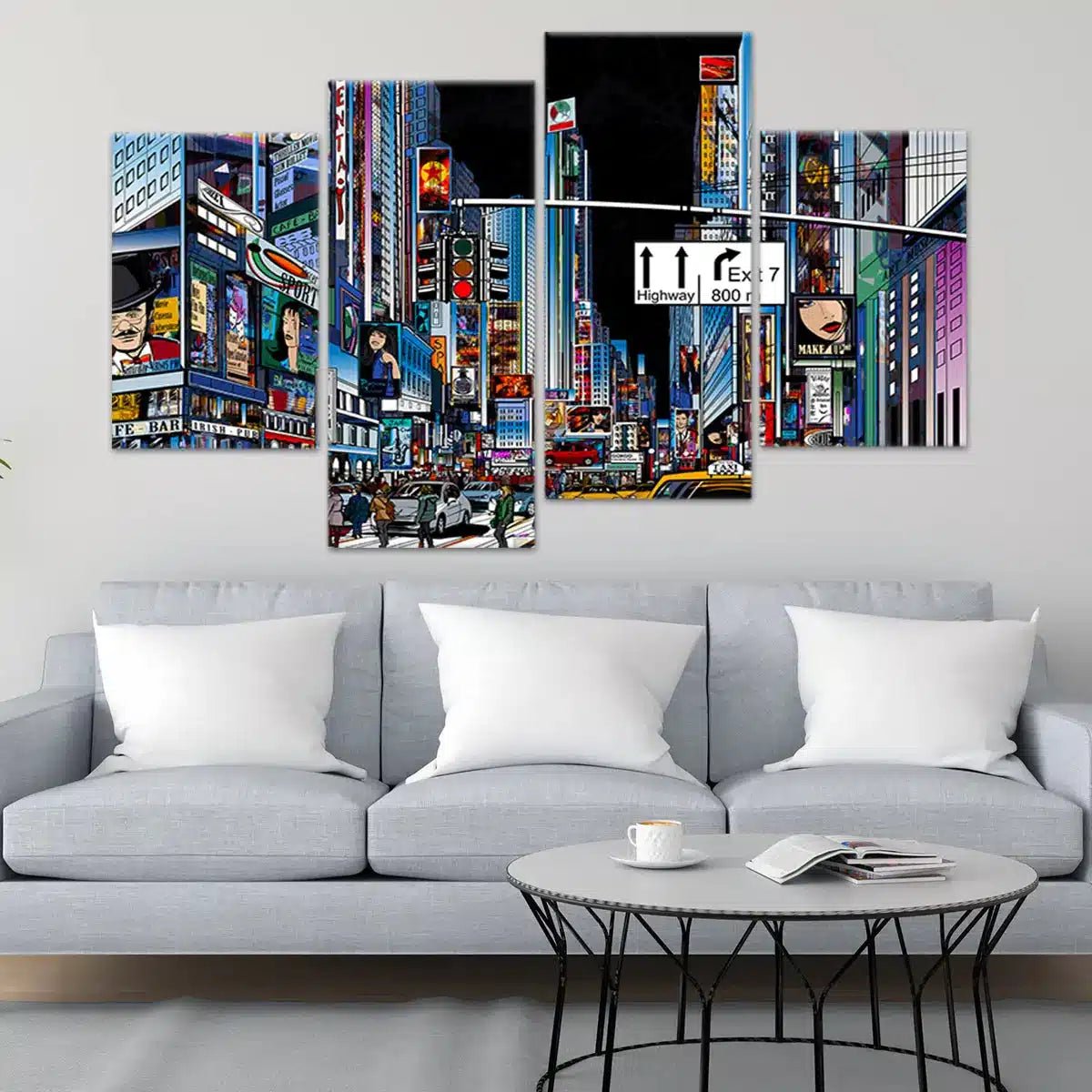 Times Square Pop Art Wall Art Canvas-Stunning Canvas Prints