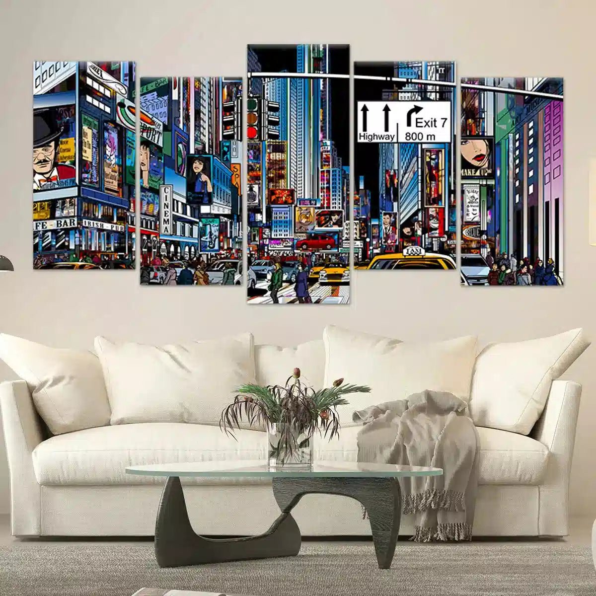 Times Square Pop Art Wall Art Canvas-Stunning Canvas Prints