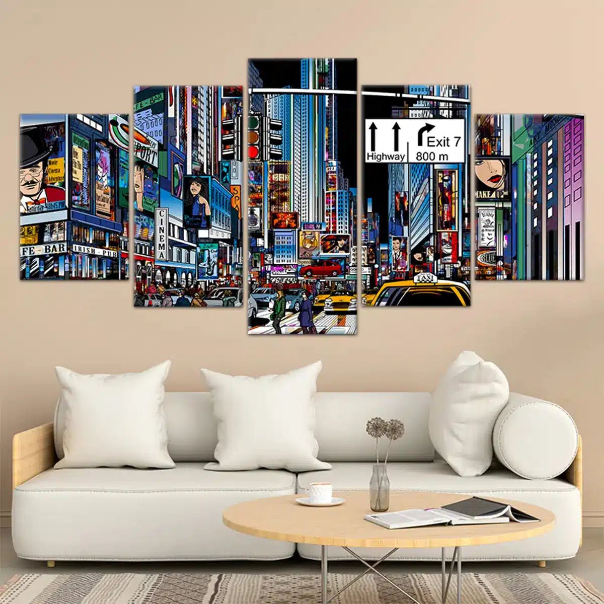 Times Square Pop Art Wall Art Canvas-Stunning Canvas Prints