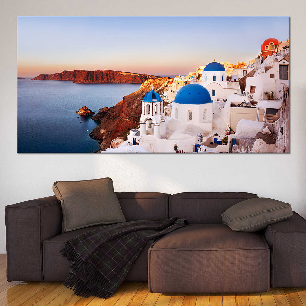 Santorini Skyline Wall Art Canvas-Stunning Canvas Prints