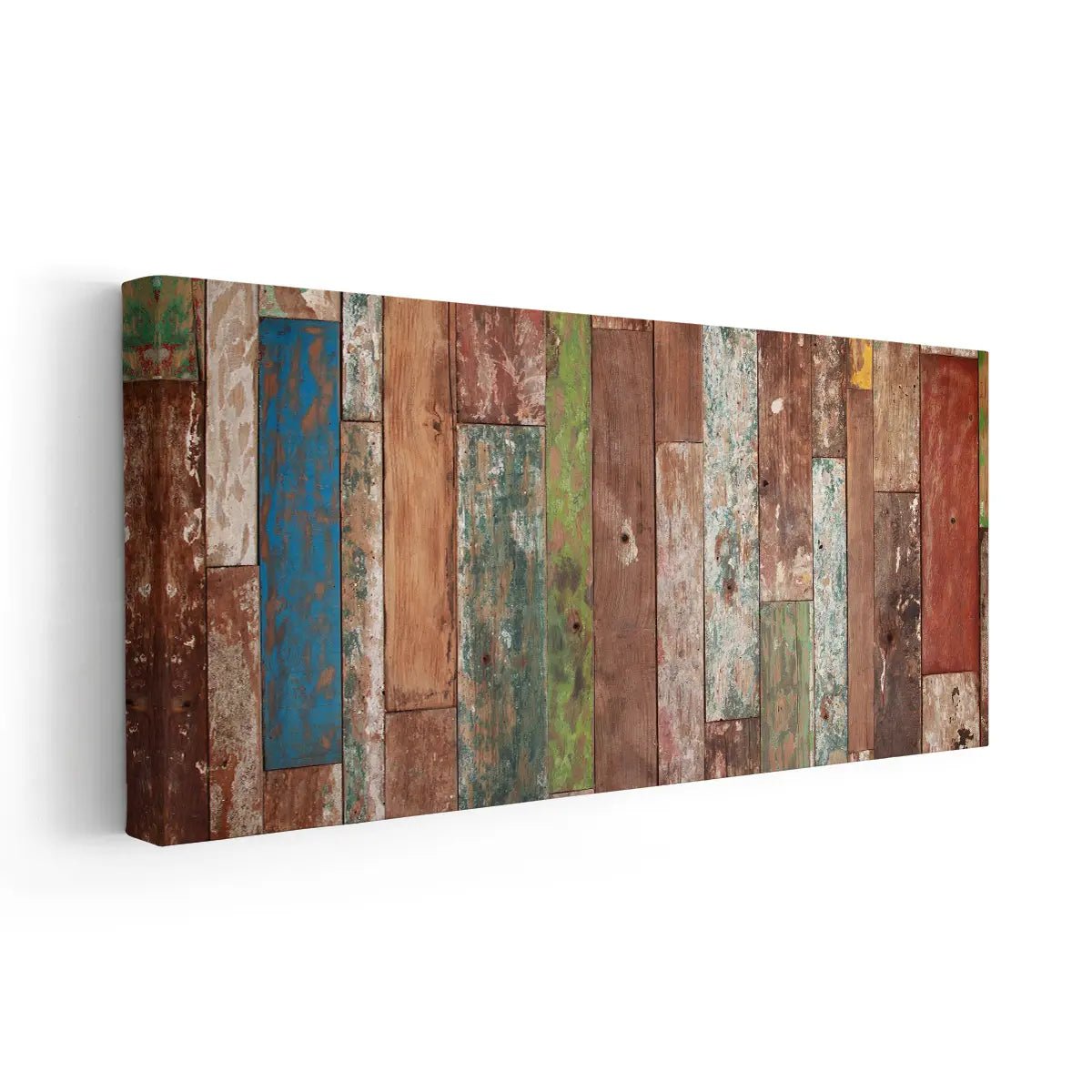 Rustic Wood Mosaic Wall Art Canvas Print-Stunning Canvas Prints