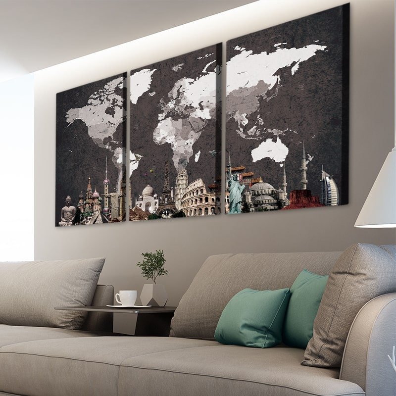 Old World Map Wall Art Canvas Print-Stunning Canvas Prints