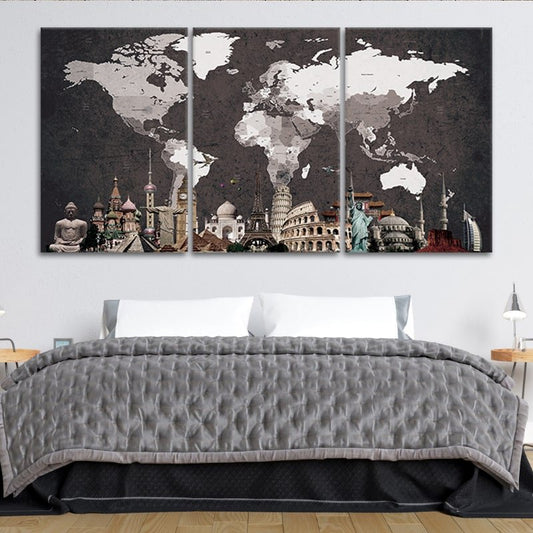 Old World Map Wall Art Canvas Print-Stunning Canvas Prints