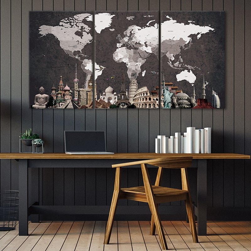 Old World Map Wall Art Canvas Print-Stunning Canvas Prints