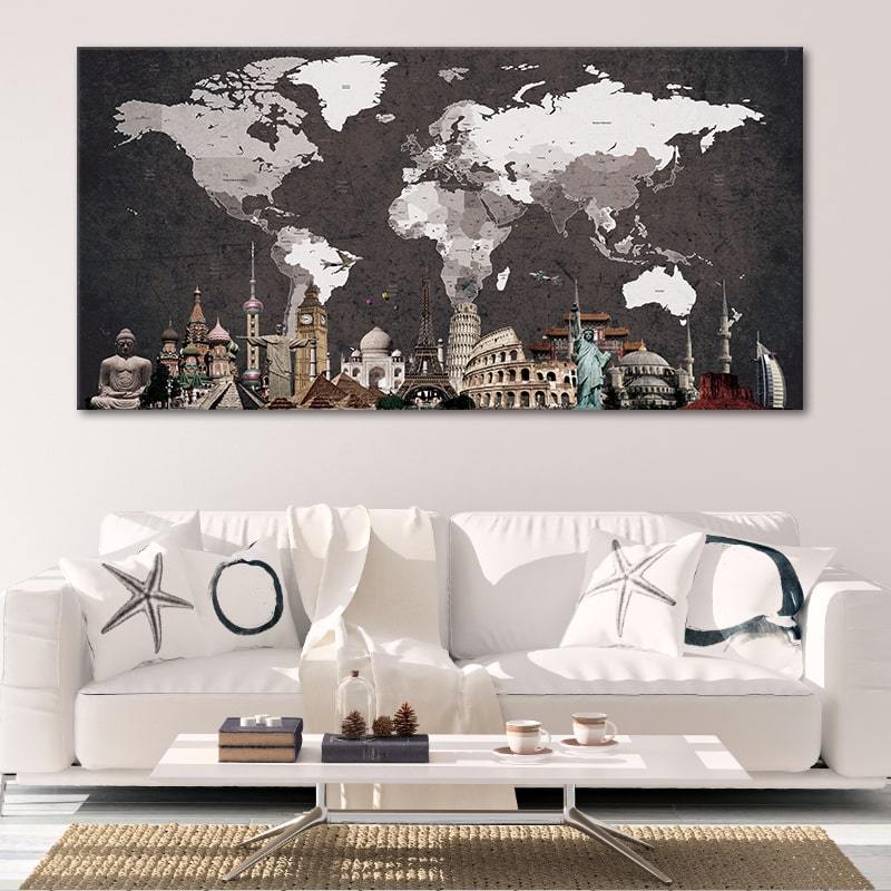 Old World Map Wall Art Canvas Print-Stunning Canvas Prints