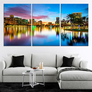 Orlando Florida Skyline Wall Art Canvas-Stunning Canvas Prints