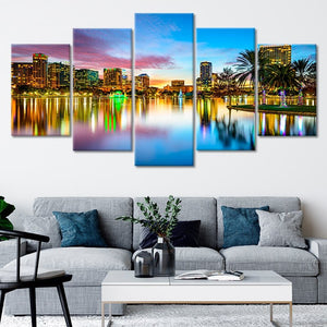 Orlando Florida Skyline Wall Art Canvas-Stunning Canvas Prints