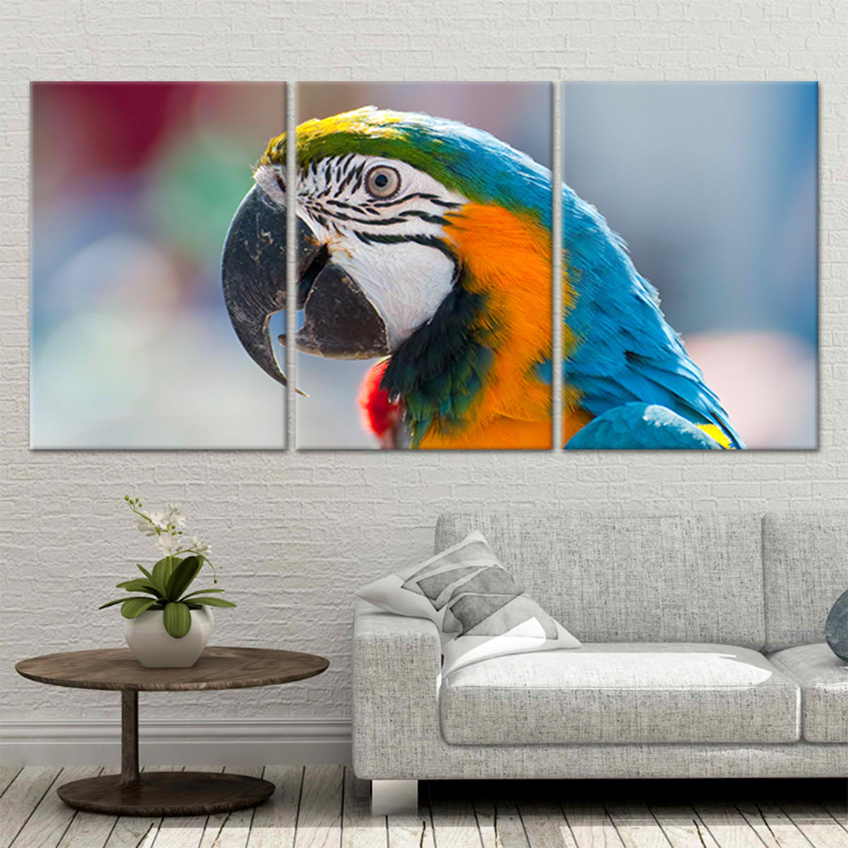 Parrot Portrait Wall Art Canvas-Stunning Canvas Prints