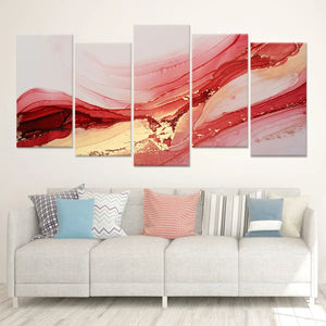 Extra Large Red Ink Abstract Wall Art Canvas-Stunning Canvas Prints