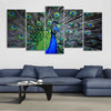 Blue Peacock Feathers Wall Art Canvas-Stunning Canvas Prints