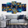 Psychedelic Blue Abstract Wall Art Canvas-Stunning Canvas Prints