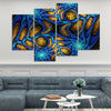 Psychedelic Blue Abstract Wall Art Canvas-Stunning Canvas Prints