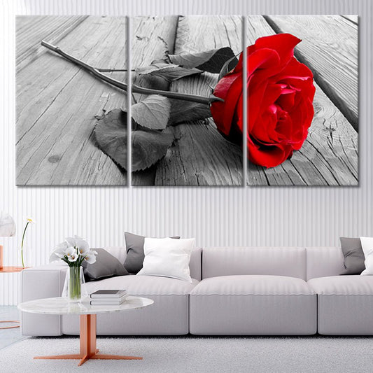 Red Rose Pop Wall Art Canvas Print-Stunning Canvas Prints