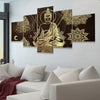 Golden Mandala Buddha Wall Art Canvas Print-Stunning Canvas Prints