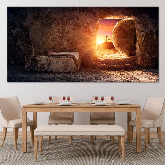 Resurrection Of Jesus Christ Wall Art | Christian Wall Art For Bedroom Wall-Stunning Canvas Prints