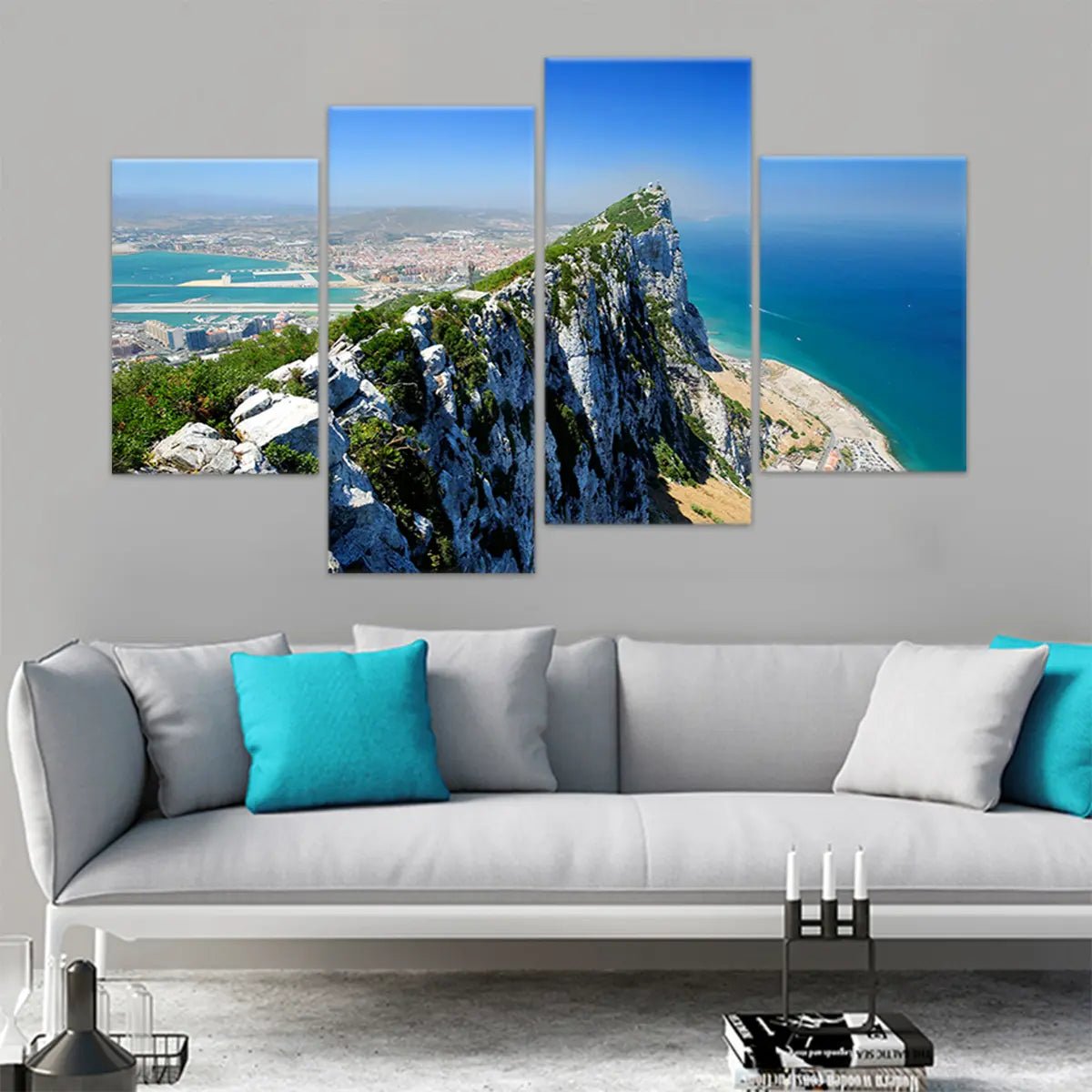 Rock Of Gibraltar Wall Art Canvas-Stunning Canvas Prints