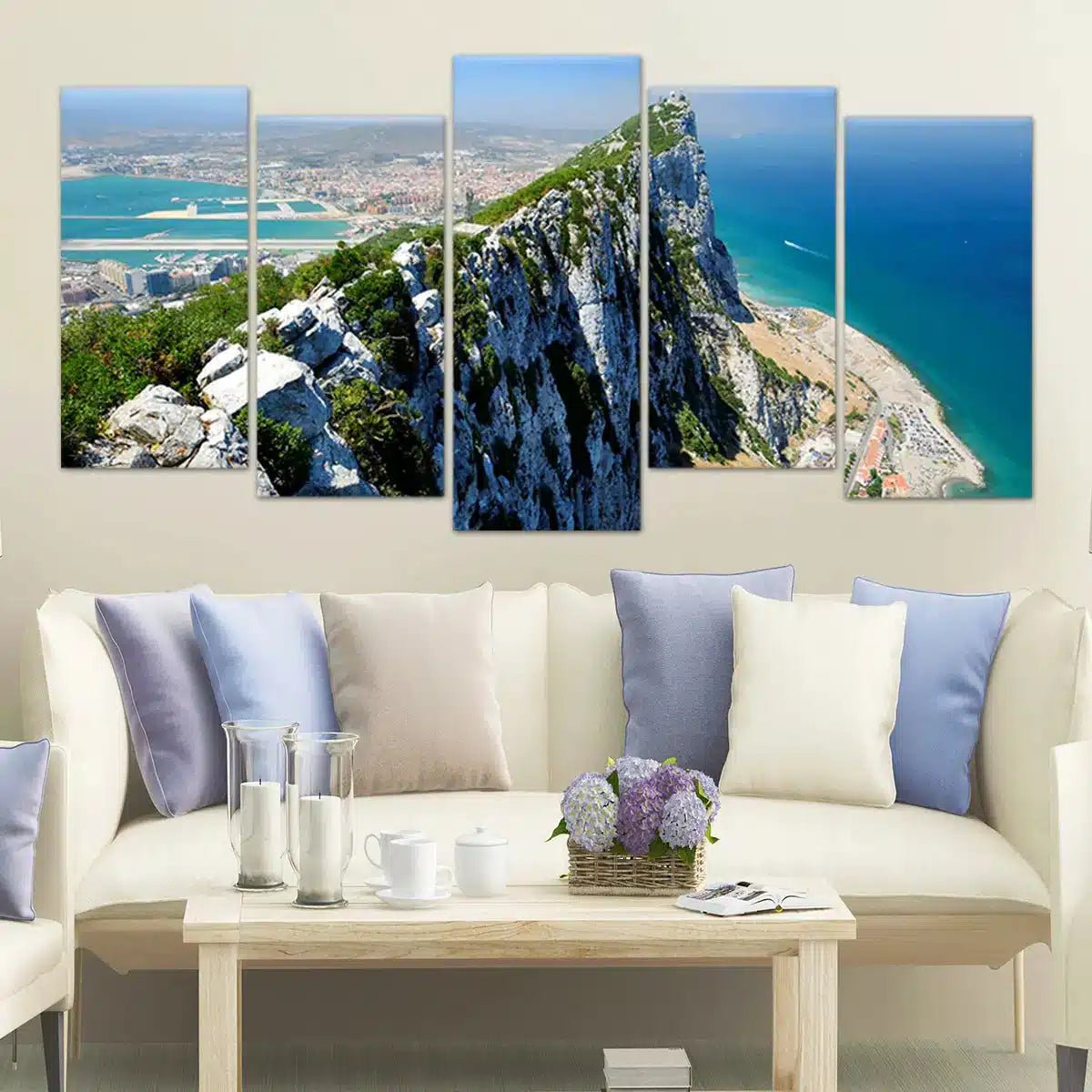 Rock Of Gibraltar Wall Art Canvas-Stunning Canvas Prints