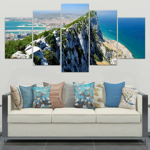 Rock Of Gibraltar Wall Art Canvas-Stunning Canvas Prints