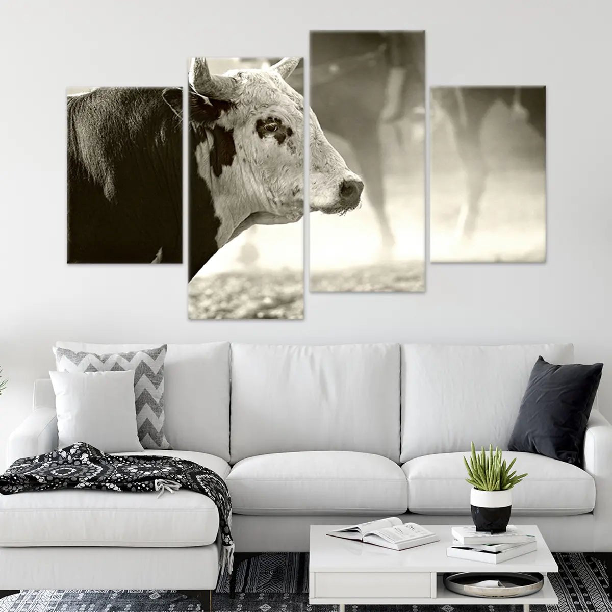 Rodeo Bull Wall Art Canvas-Stunning Canvas Prints