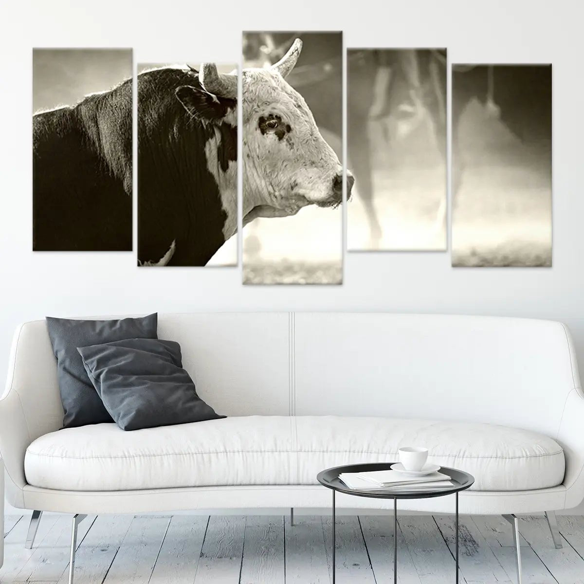 Rodeo Bull Wall Art Canvas-Stunning Canvas Prints