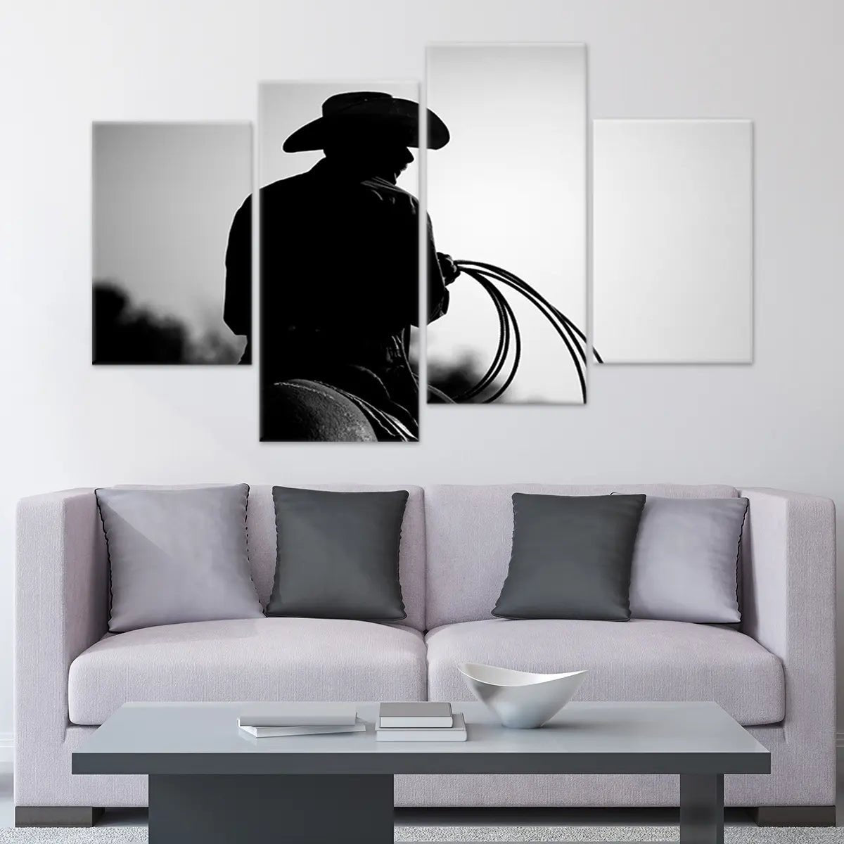 Western Rodeo Cowboy Wall Art Canvas Print-Stunning Canvas Prints