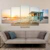 Santa Monica Lifeguard Tower Wall Art Canvas-Stunning Canvas Prints