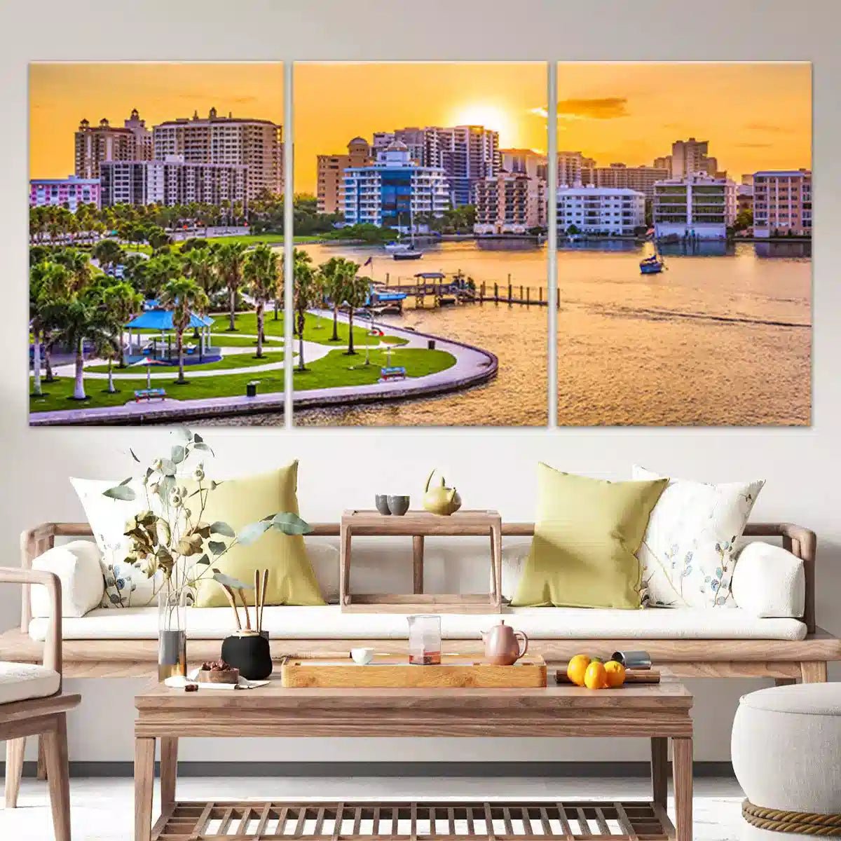 Sarasota Skyline Wall Art Canvas-Stunning Canvas Prints