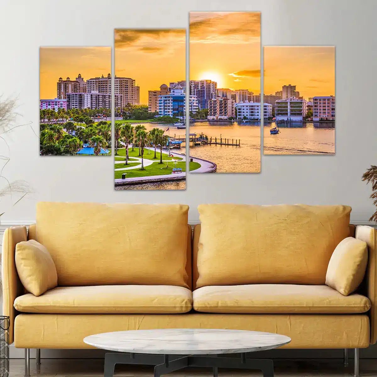 Sarasota Skyline Wall Art Canvas-Stunning Canvas Prints