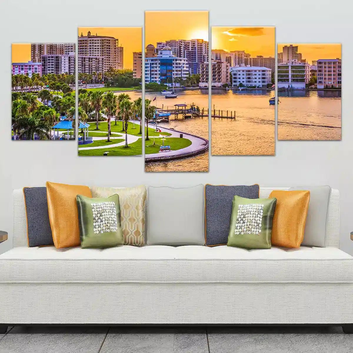 Sarasota Skyline Wall Art Canvas-Stunning Canvas Prints