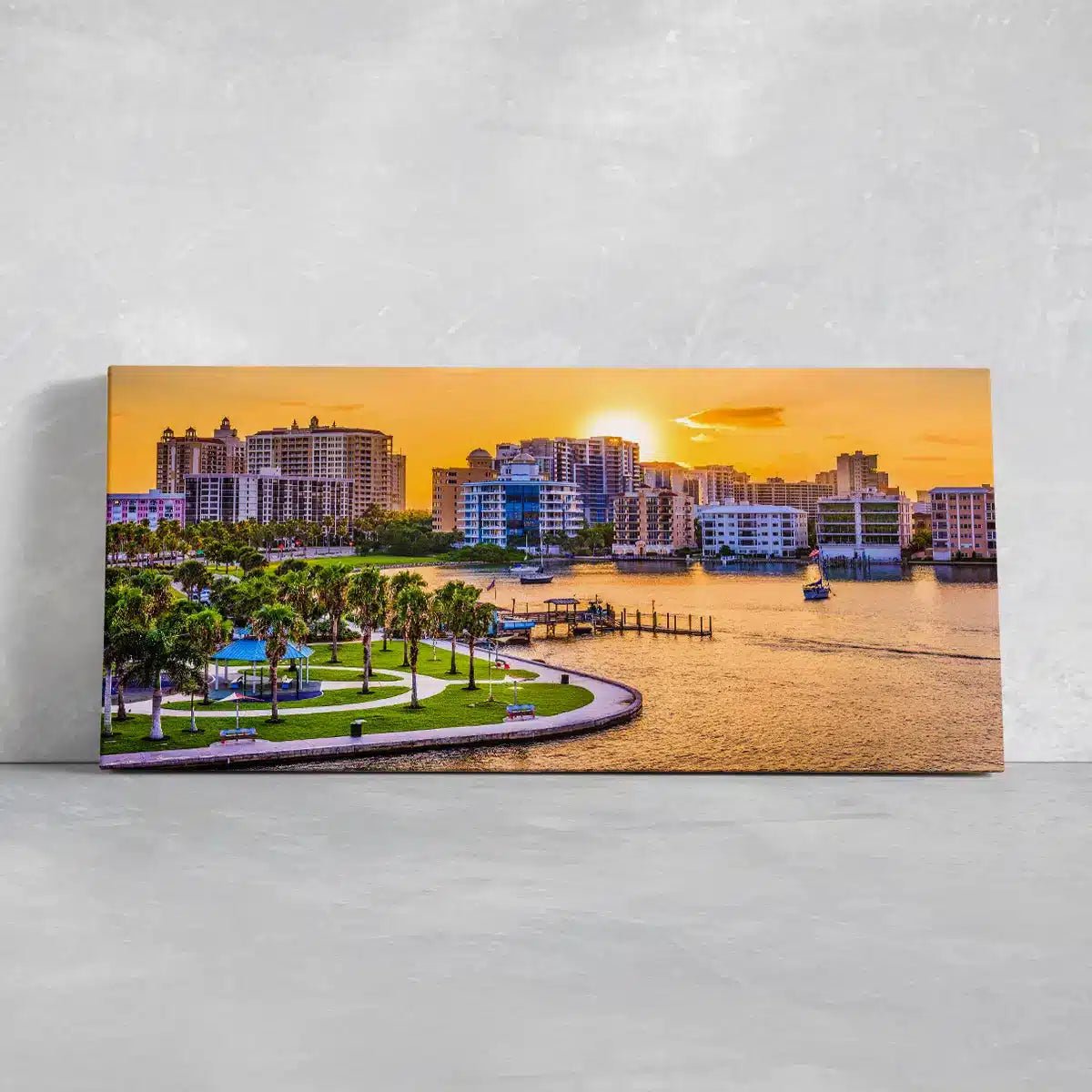 Sarasota Skyline Wall Art Canvas-Stunning Canvas Prints