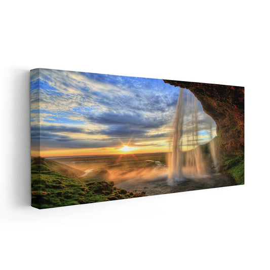 Seljalandsfoss Waterfalls Wall Art Canvas-Stunning Canvas Prints