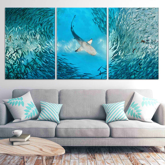 Hunting Shark Wall Art Canvas-Stunning Canvas Prints