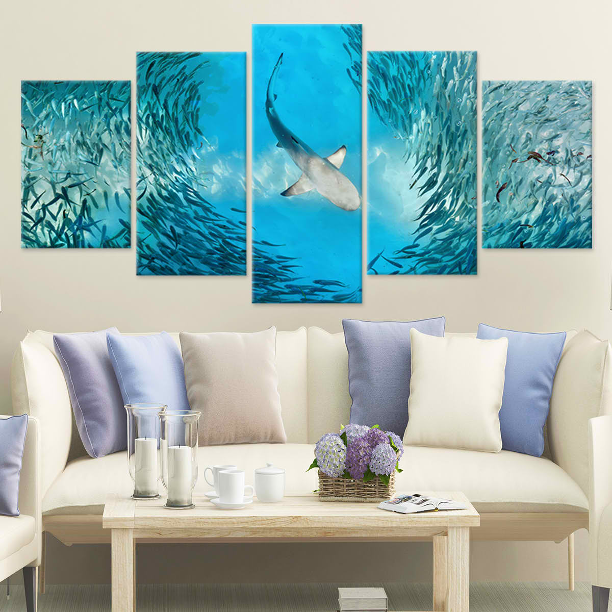 Hunting Shark Wall Art Canvas-Stunning Canvas Prints