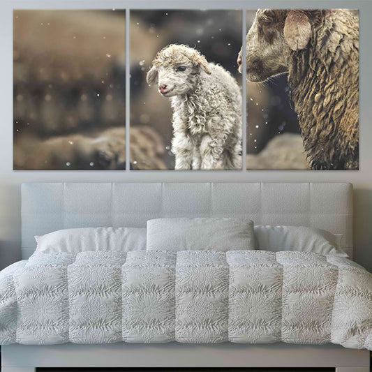 Baby Lamb Wall Art Canvas-Stunning Canvas Prints