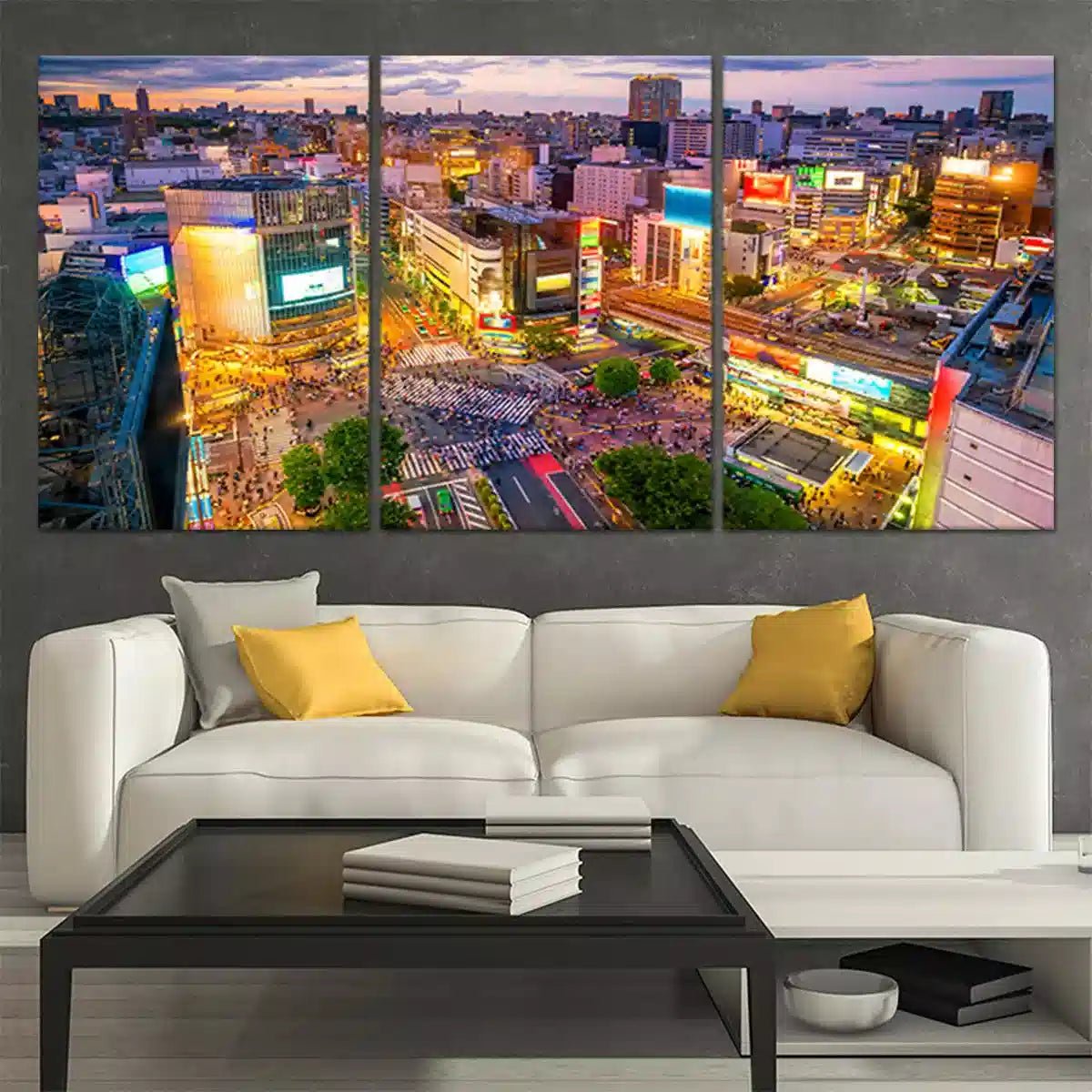 Shibuya Crossing Skyline Wall Art Canvas-Stunning Canvas Prints