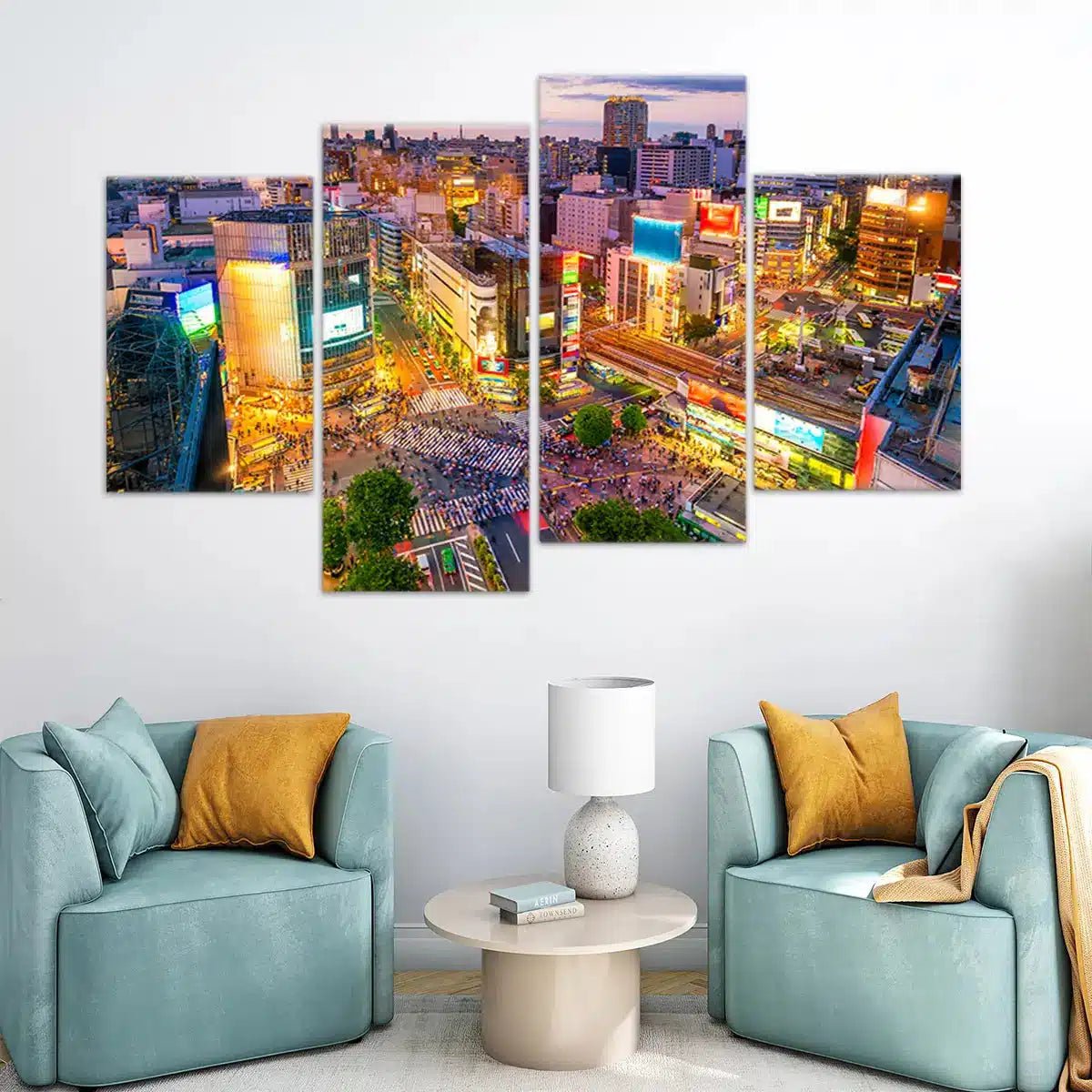 Shibuya Crossing Skyline Wall Art Canvas-Stunning Canvas Prints