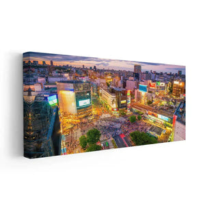 Shibuya Crossing Skyline Wall Art Canvas-Stunning Canvas Prints