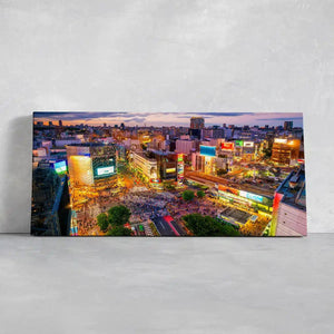 Shibuya Crossing Skyline Wall Art Canvas-Stunning Canvas Prints