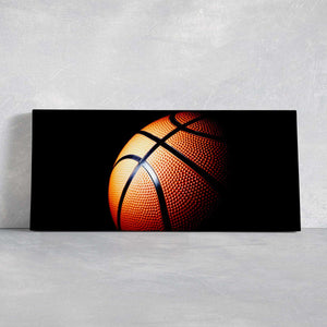 Close-Up Basketball Wall Art Canvas Print-Stunning Canvas Prints