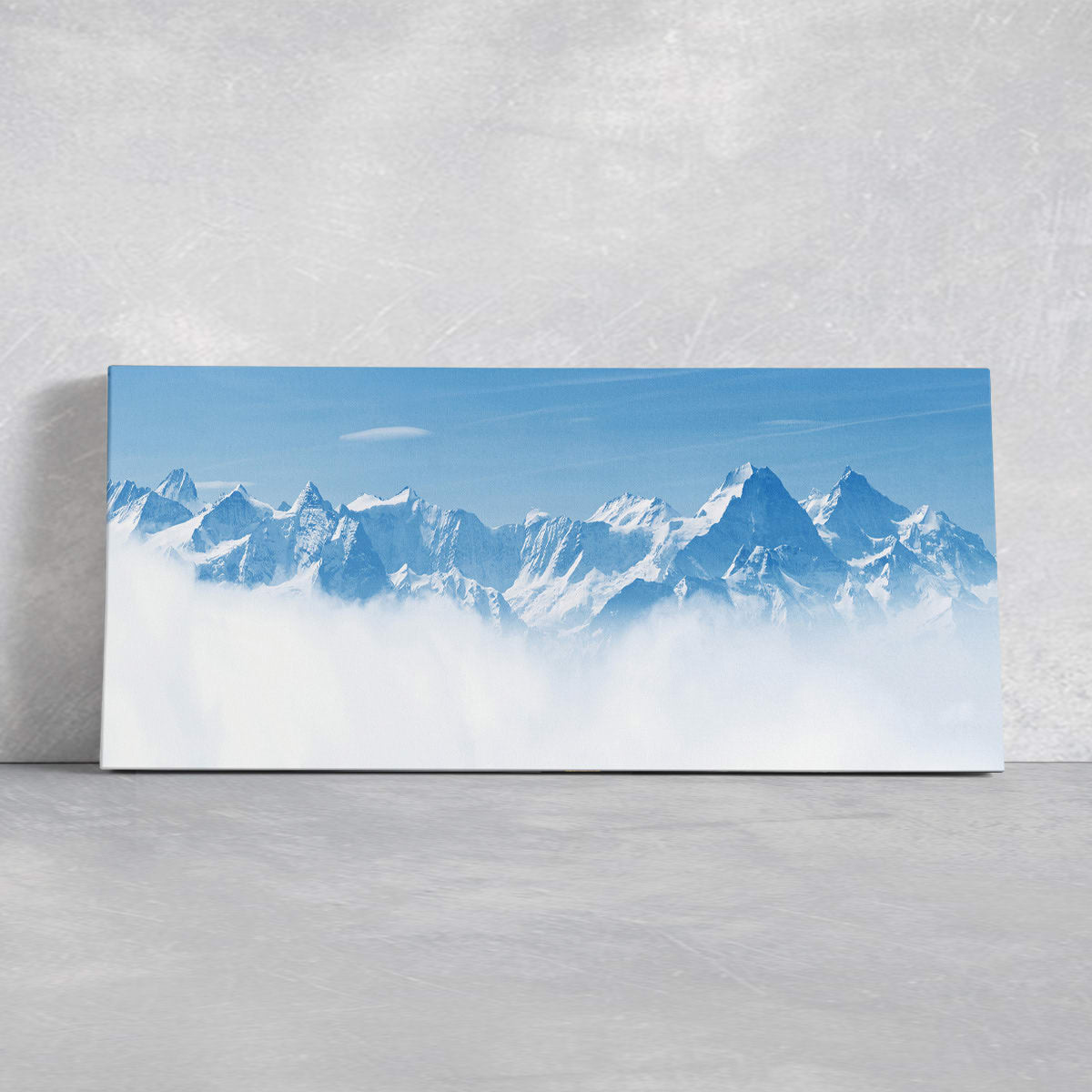 Snowy Mountain Peaks Wall Art Canvas-Stunning Canvas Prints