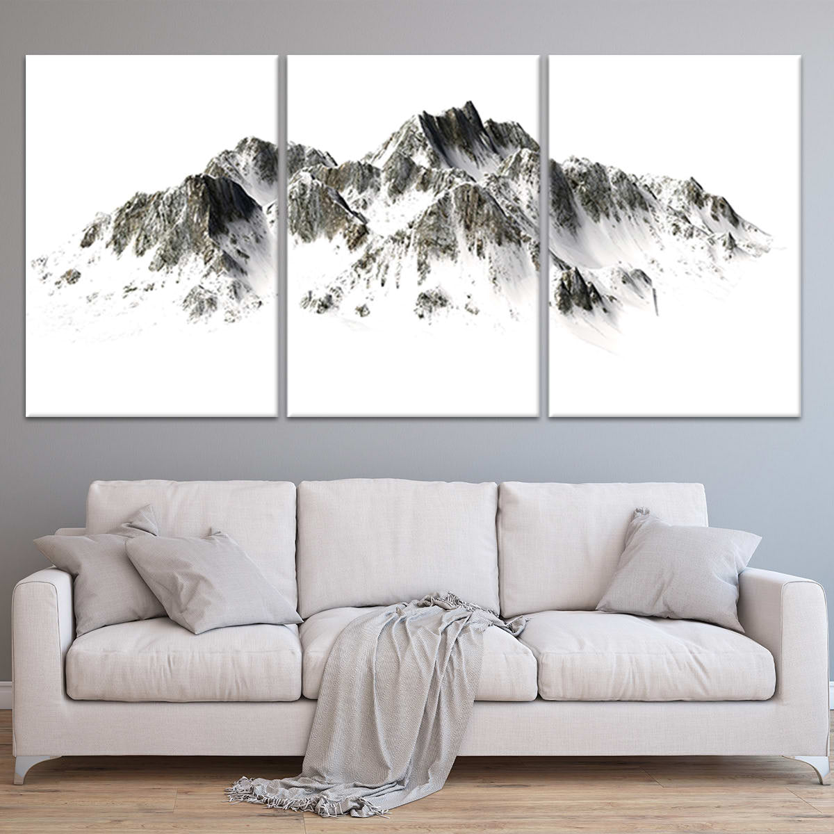 Snowy Mountains Wall Art Canvas-Stunning Canvas Prints