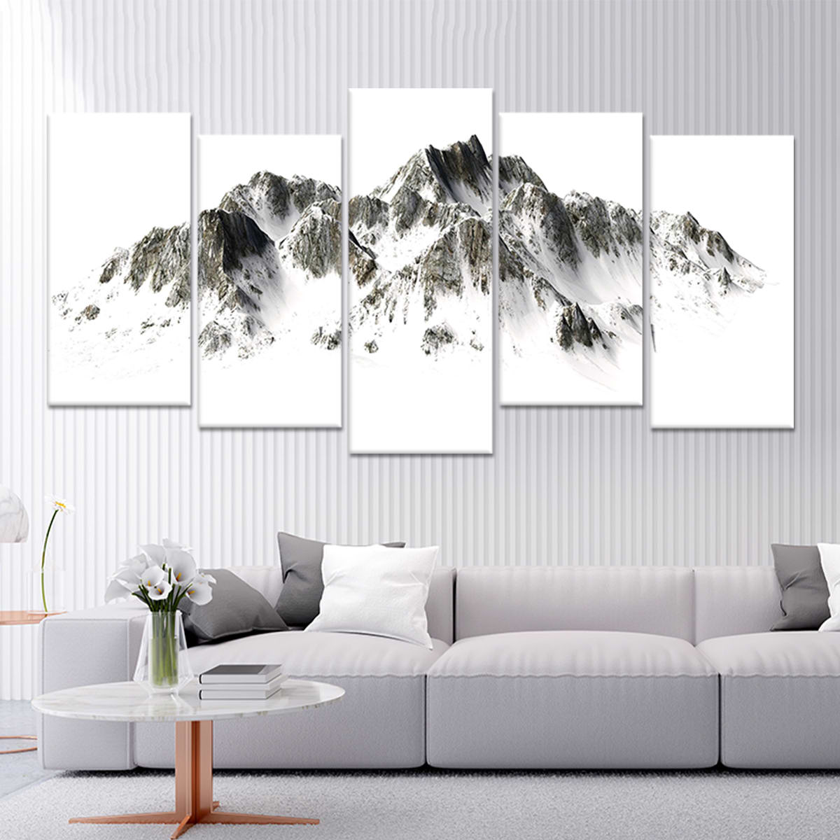 Snowy Mountains Wall Art Canvas-Stunning Canvas Prints