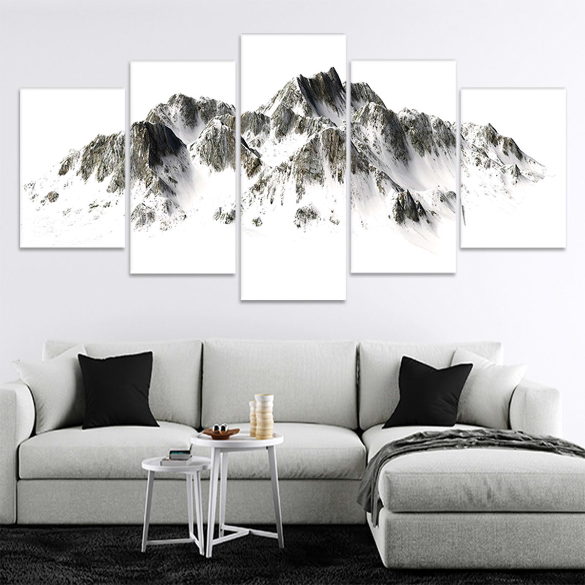 Snowy Mountains Wall Art Canvas-Stunning Canvas Prints